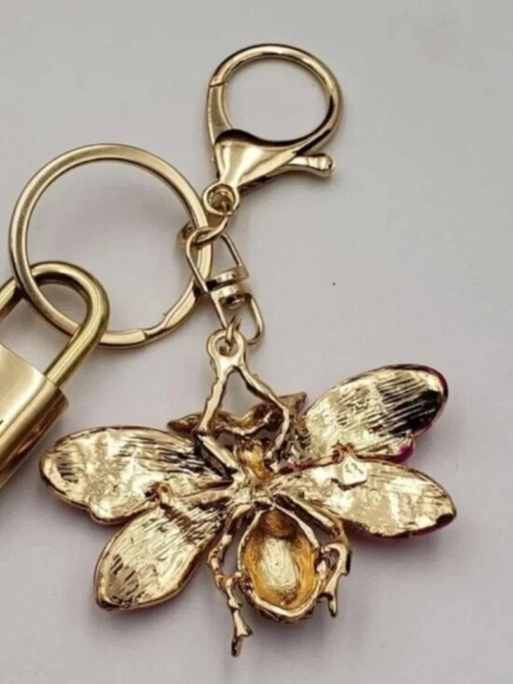 Louis Vuitton Gold Padlock 🔑 Authentic LV Unbranded Keychain Bag Charm